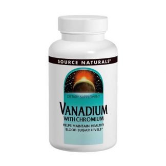 Source Naturals, クロム配合バナジウム、90粒