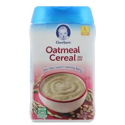 Gerber, オートミールシリアル,一種類の穀物 , 8 oz (227 g)