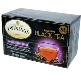 Twinings, プレミアム ブラックティー, ブラックカラント ブリーズ, ティーバッグ 20袋, 1.41 oz (40 g)