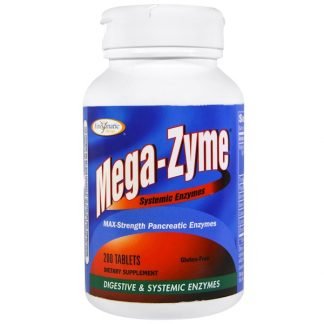 Enzymatic Therapy, メガザイム（Mega-Zyme）, 全身性酵素, 200錠