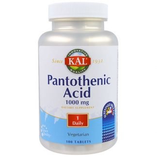 KAL, パントテン酸、1000 mg、100 錠
