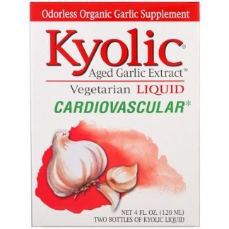 Kyolic, 熟成ニンニクエキス、心臓血管、液体、2ボトル、各2 fl oz (60 ml)