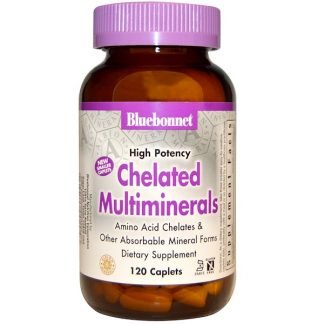 Bluebonnet Nutrition, キレート マルチミネラル、高い効力、120 カプセル