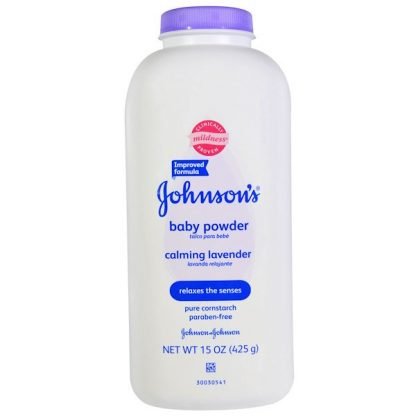Johnson & Johnson, ベビーパウダー、鎮静効果のあるラベンダー、15オンス（425 g）