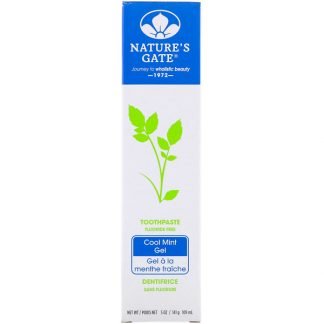 Nature's Gate, 歯磨き, クールミントゼリー, フッ化物フリー, 5オンス（141 g）