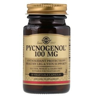 Solgar, ピクノジェノール、100 mg、植物性カプセル30粒