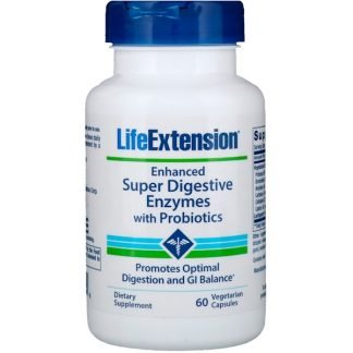 Life Extension, プロバイオティクスと強化された超消化酵素、植物性カプセル60粒