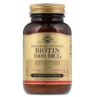 Solgar, ビオチン, 1000 mcg, 250 ベジタブルカプセル