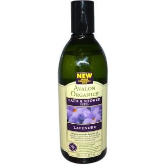 Avalon Organics, バス& シャワージェル、 ラベンダー、 12 fl oz (355 ml)