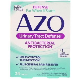 Azo, 尿路ディフェンス、抗生保護、24錠