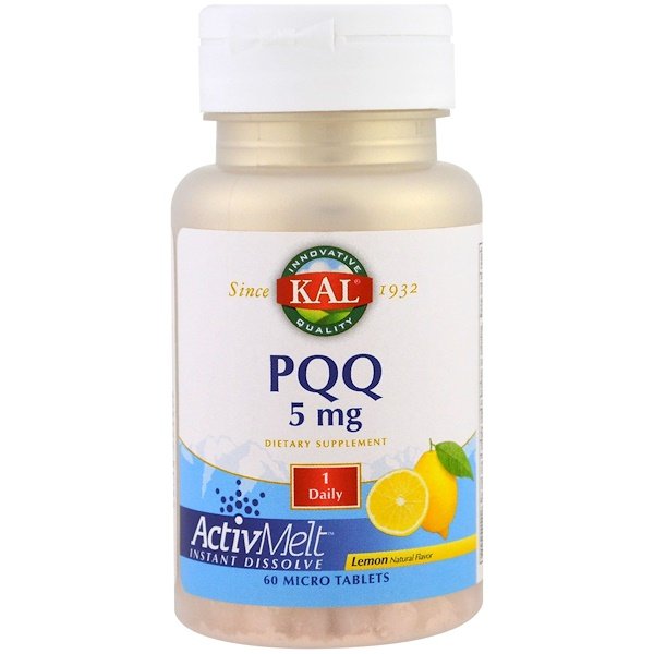 KAL, PQQ, レモン, 5 mg , 極小錠剤60錠