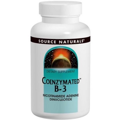 Source Naturals, コエンザイムB-3、 舌下投与、 25 mg、 60タブレット