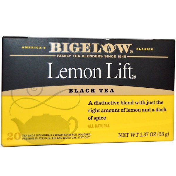 Bigelow, Lemon Lift、ブラック・ティー、ティーバッグ20 個、 1.37 オンス (38 g)