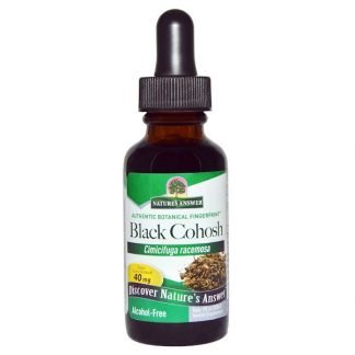Nature's Answer, ブラックコホシュ、 アルコール不使用、 40 mg、 1 fl oz (30 ml)