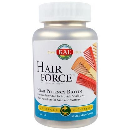 KAL, ヘアフォース、高力価ビオチン、ベジキャップ60錠
