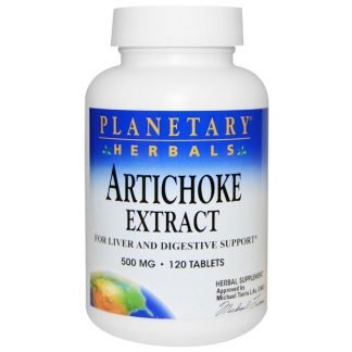 Planetary Herbals, アーティチョークエキス、500mg、120タブレット