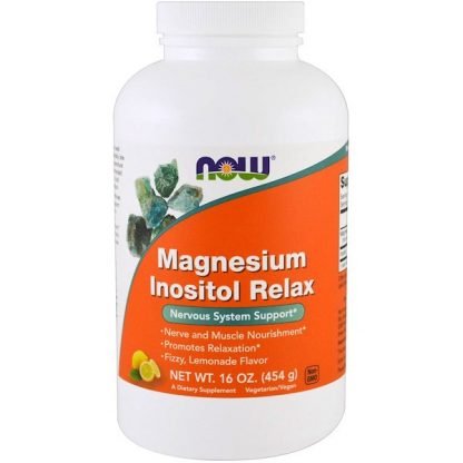 Now Foods, マグネシウムイノシトールリラックス, レモネード, 16 oz (454 g)