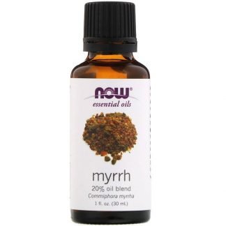 Now Foods, エッセンシャルオイル、ミルラ、20％オイル配合、30ml（1fl oz）
