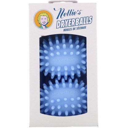 Nellie's, ドライボール、青、2 個入りパック