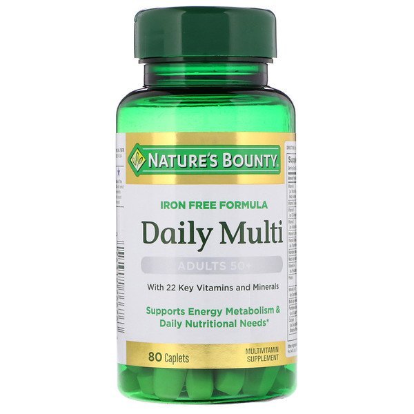 Nature's Bounty, デイリーマルチ, 大人 50+, 80 カプレット