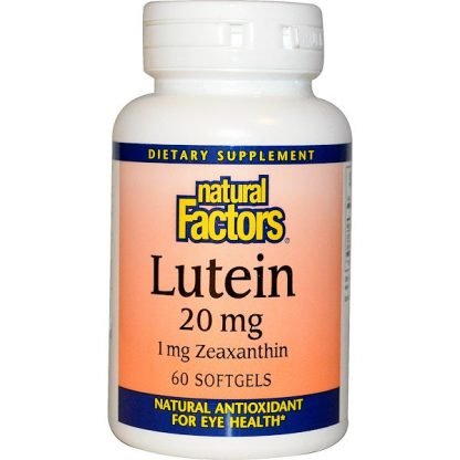 Natural Factors, ルテイン、20 mg、60ソフトジェル