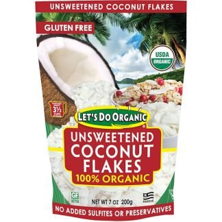Edward & Sons, Edward & Sons, Let's Do Organic, 100% Organic Unsweetened Coconut Flakes, 7 oz (200 g)