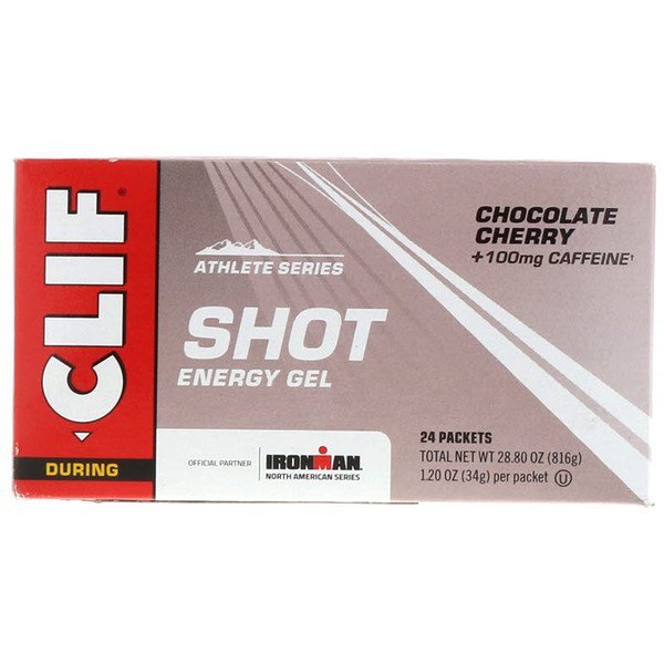 Clif Bar, ショット® ターボ・エネルギージェル, チョコレートチェリー + カフェイン, 24 パケット, 各 1.2 オンス (34 g)