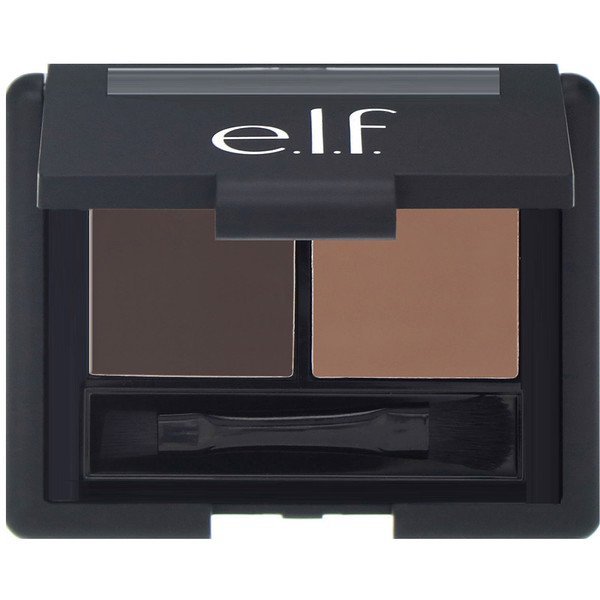 E.L.F., アイブロウキット、ジェル&パウダー、ダーク、ジェル1.4g(0.05oz)パウダー2.3g(0.08oz)