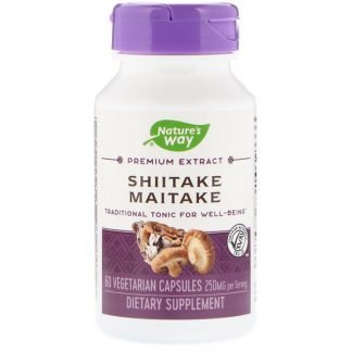 Nature's Way, Shiitake Maitake, 250 mg, 60 Vegetarian Capsules