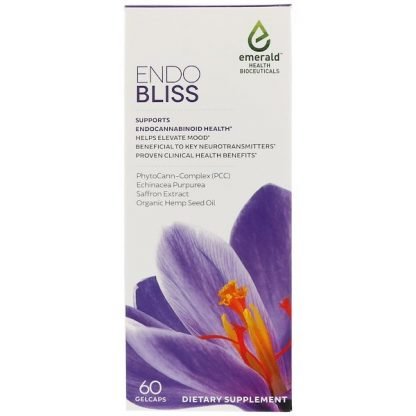 Emerald Health Bioceuticals, Inc, エンドブリス、ゲルキャップ60錠