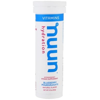 Nuun, ビタミン配合、水分補給、ブルーベリーザクロ、12錠