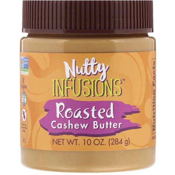 Now Foods, Ellyndale Naturals、Nutty Infusions、ローストカシューバター、10オンス (284 g)