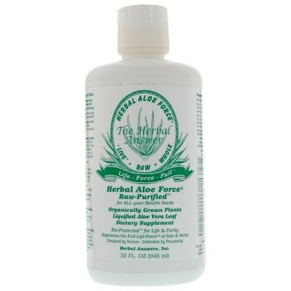 Herbal Answers, Herbal Aloe Force、33.8 液量オンス (1 リットル)