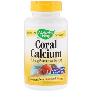 Nature's Way, Coral Calcium, 600 mg, 180 Capsules