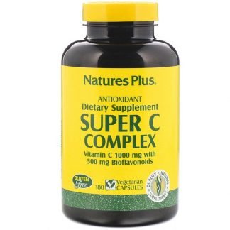 Nature's Plus, スーパーC コンプレックス、植物性カプセル180粒
