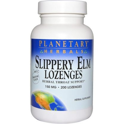 Planetary Herbals, アカニレトローチ, タンジェリン味, 150 mg, 200 トローチ