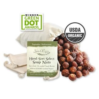 NaturOli, オーガニック, 手選別の石鹸 , ムスリム巾着袋入りナッツ、１袋、16オンス (Discontinued Item)