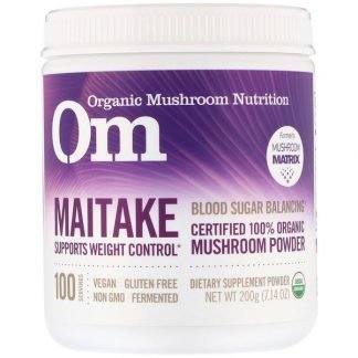 Organic Mushroom Nutrition, マイタケ、マッシュルームパウダー、7.14オンス (200 g)