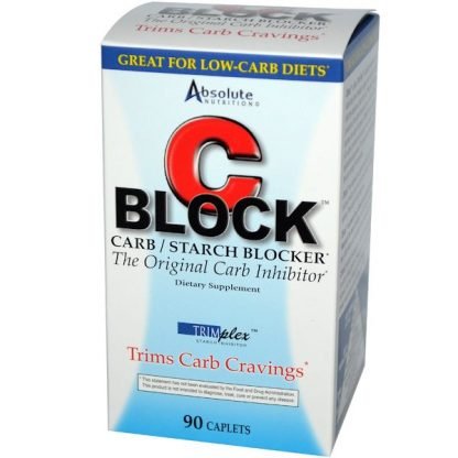 Absolute Nutrition, C Block™（C ブロック）、炭水化物 / でんぷんブロッカー、90カプレット