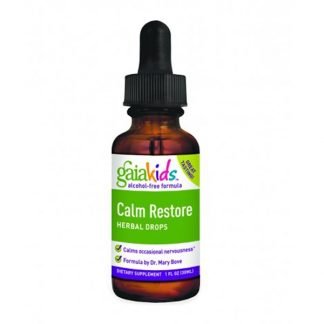 Gaia Herbs, カームリストア（穏やかさを取り戻す）、ハーバルドロップス、アルコールフリー フォーミュラ、1 fl oz (30 ml)