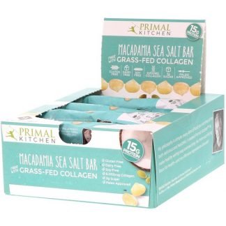 Primal Kitchen, Grass-Fed Collagen Bar, Macadamia Sea Salt, 12 Bars, 20.7 oz (588 g)
