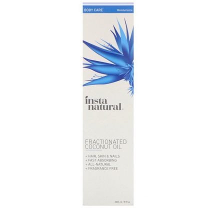 InstaNatural, 微細化ココナッツオイル、バス&ビューティー用スキンケアフォーミュラ、240ml（8 fl oz）