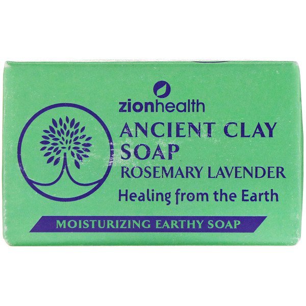 Zion Health, Ancient Clay Soap, Rosemary Lavender, 6 oz (170 g)