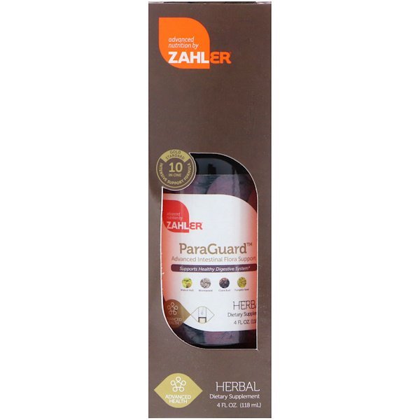 Zahler, パラガード、高度な腸内細菌叢サポート、4液体オンス(118 ml) (Discontinued Item)