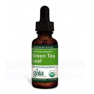 Gaia Herbs, 認定オーガニック グリーンティーリーフ、1 fl oz (30 ml)