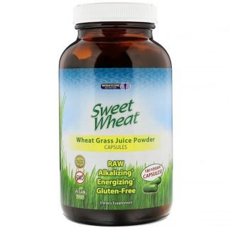 Sweet Wheat, 小麦若葉ジュースパウダー、ビーガンカプセル180個