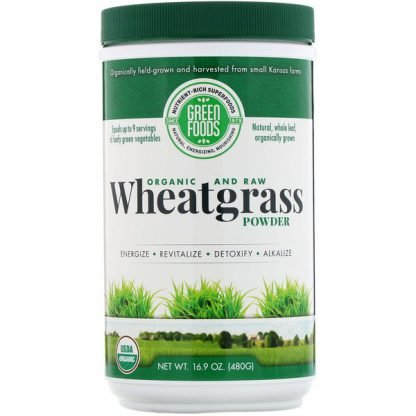 Green Foods Corporation, オーガニック未加工ウィートグラスパウダー、16.9 oz (480 g)