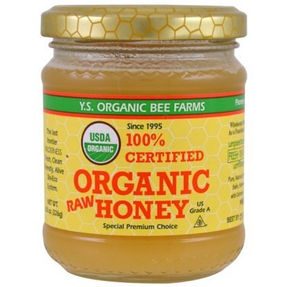 Y.S. Eco Bee Farms, 100％認定オーガニック未加工ハチミツ、8.0 oz (226 g)
