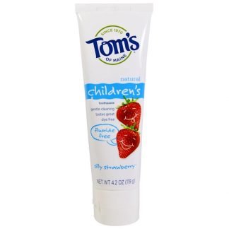 Tom's of Maine, 子供用歯磨き粉、フッ素無添加、シリーストロベリー、4.2 oz (119 g)