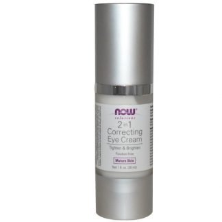 Now Foods, ソリューション, 2 in 1 コレクティングアイクリーム, 1液量オンス(30 ml)